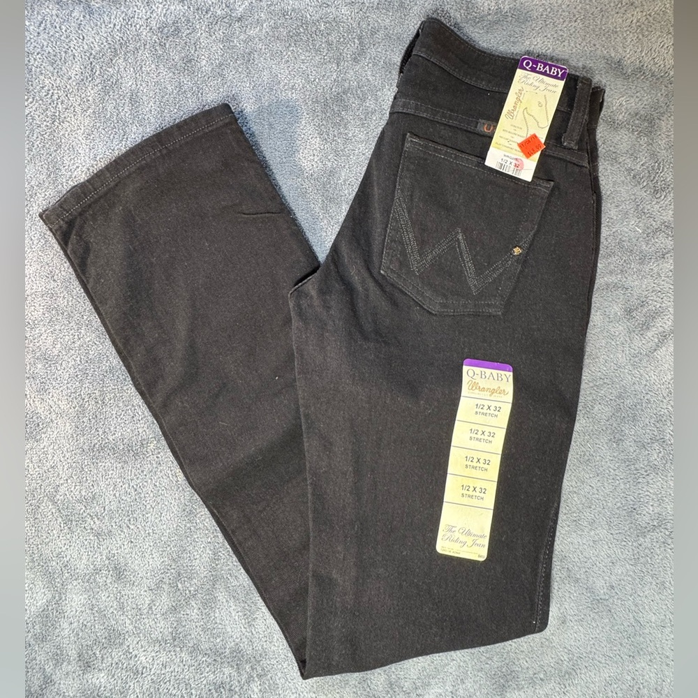 Wrangler Black Riding Jeans Cowgirl Cut